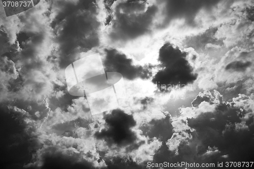 Image of the tropical sky in greece europe and  fantastic mystic nature