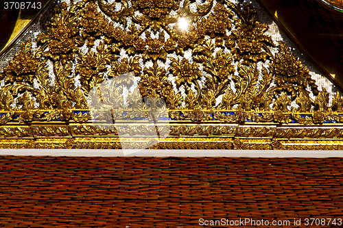 Image of bangkok in the temple  thailand abstract cross     asia sky and 