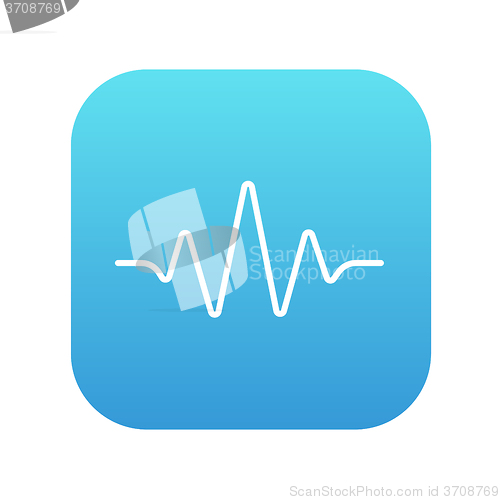 Image of Sound wave line icon.