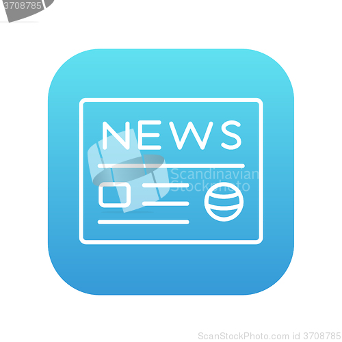 Image of Newspaper line icon.