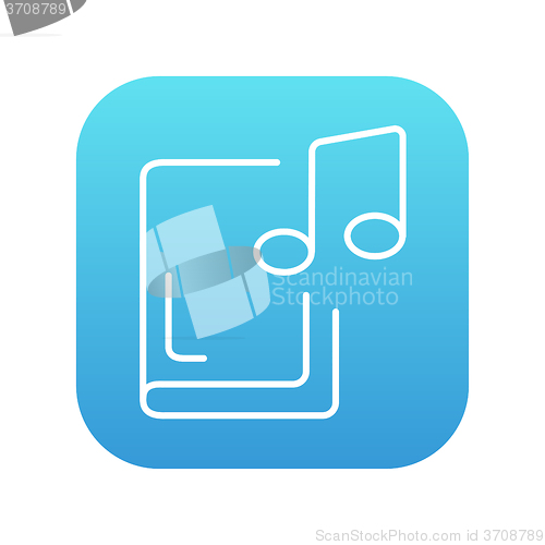 Image of Audio book line icon.