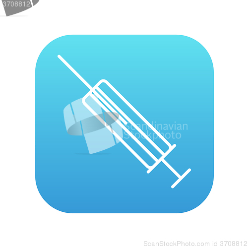 Image of Syringe line icon.