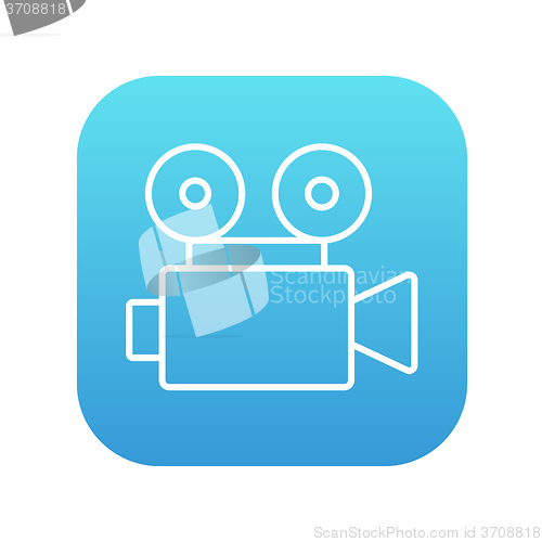 Image of Video camera line icon.