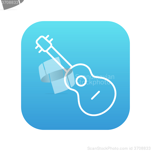 Image of Guitar line icon.