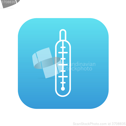 Image of Medical thermometer line icon.