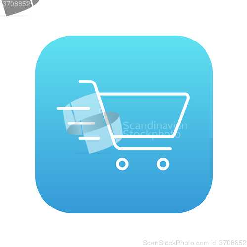 Image of Shopping cart line icon.