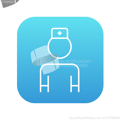 Image of Nurse line icon.