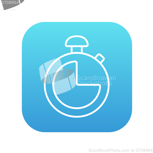 Image of Stopwatch line icon.