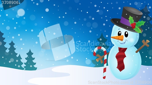 Image of Christmas snowman theme image 9