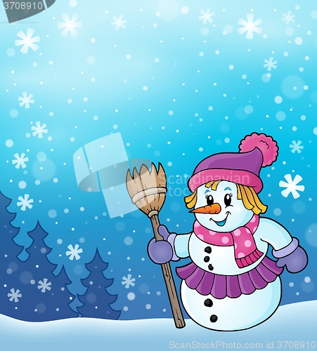 Image of Winter snowwoman topic image 5