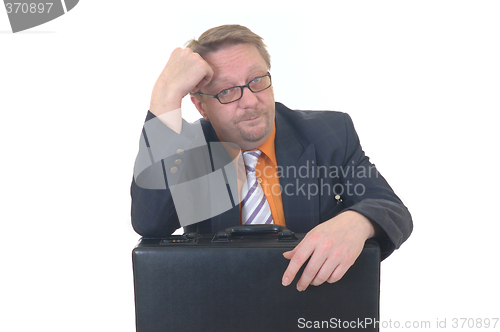 Image of Bored businessman
