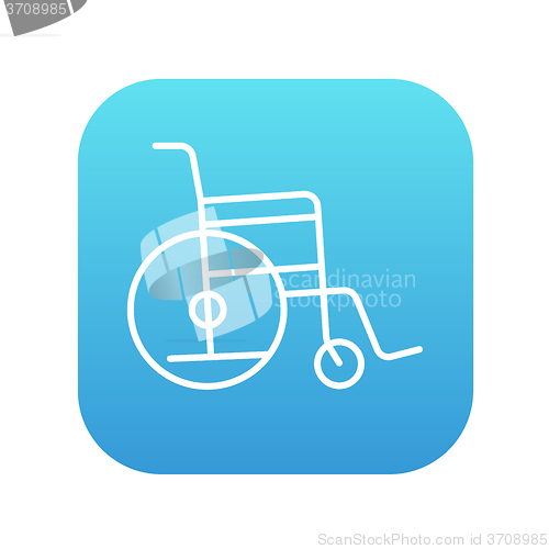 Image of Wheelchair line icon.