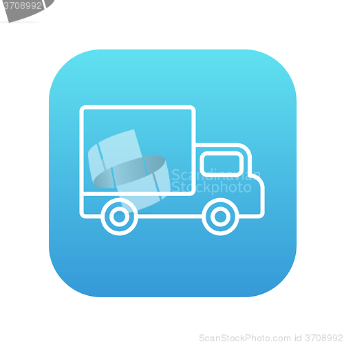 Image of Delivery van line icon.