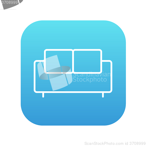 Image of Sofa line icon.