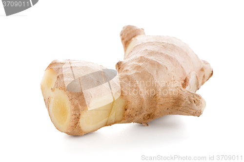 Image of Ginger root on white