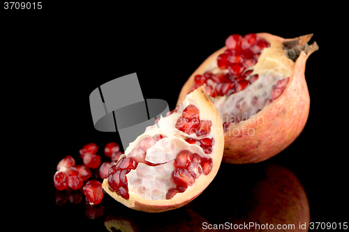 Image of Ripe pomegranate fruit