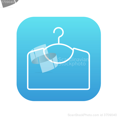 Image of Sweater on hanger line icon.