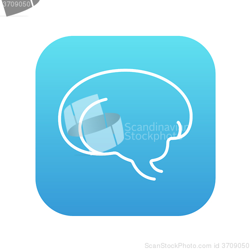 Image of Brain line icon.