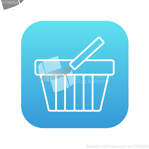 Image of Shopping basket line icon.