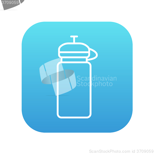 Image of Sport water bottle line icon.