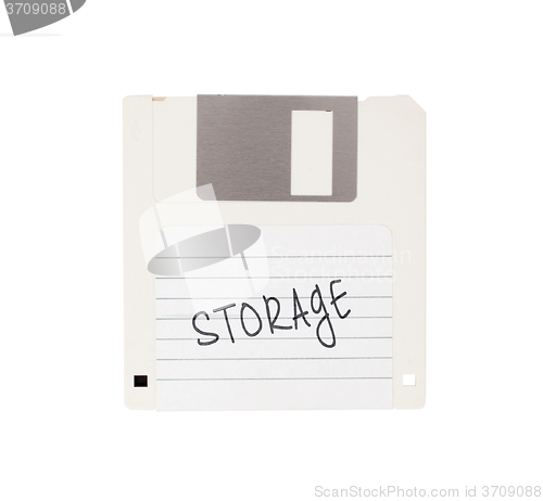 Image of Floppy Disk - Tachnology from the past, isolated on white