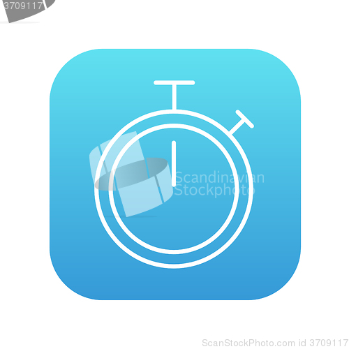 Image of Stopwatch line icon.