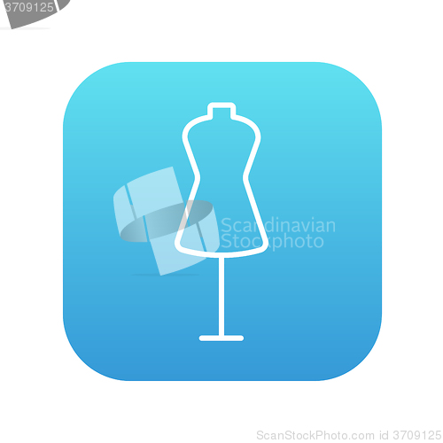 Image of Mannequin line icon.