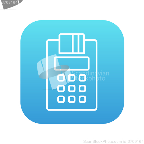 Image of Cash register line icon.