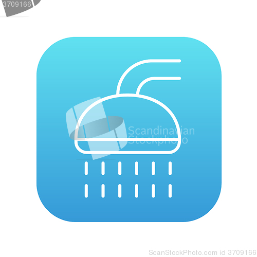 Image of Shower line icon.