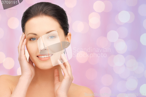 Image of beautiful young woman face