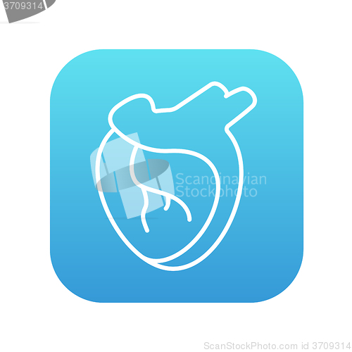 Image of Heart line icon.