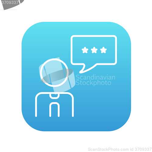 Image of Customer service line icon.