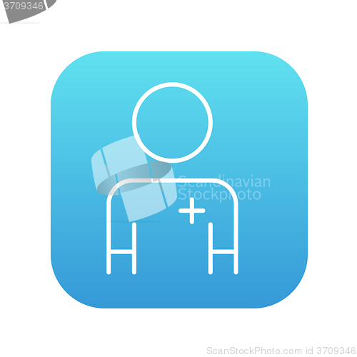 Image of Nurse line icon.