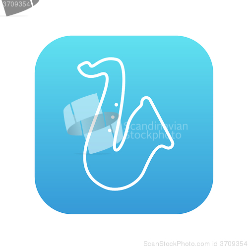 Image of Saxophone line icon.