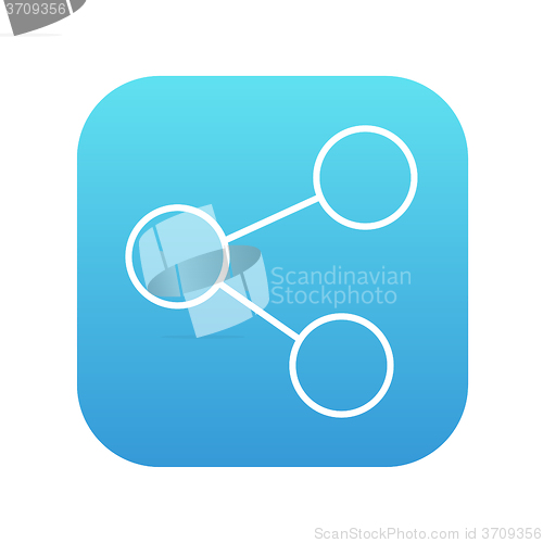 Image of Social network line icon.