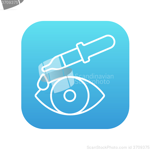 Image of Pipette and eye line icon.