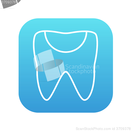 Image of Tooth decay line icon.