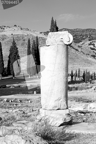 Image of and the roman temple history pamukkale    old construction in as