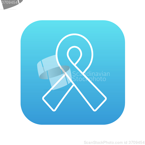 Image of Ribbon line icon.