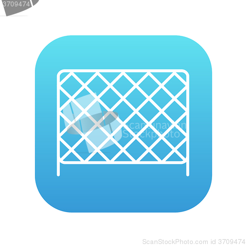 Image of Sports nets line icon.