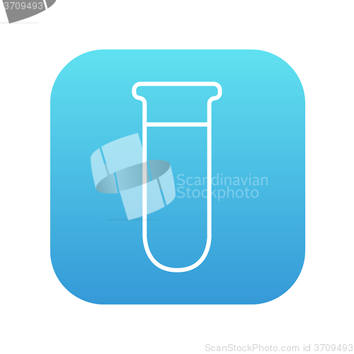 Image of Test tube line icon.