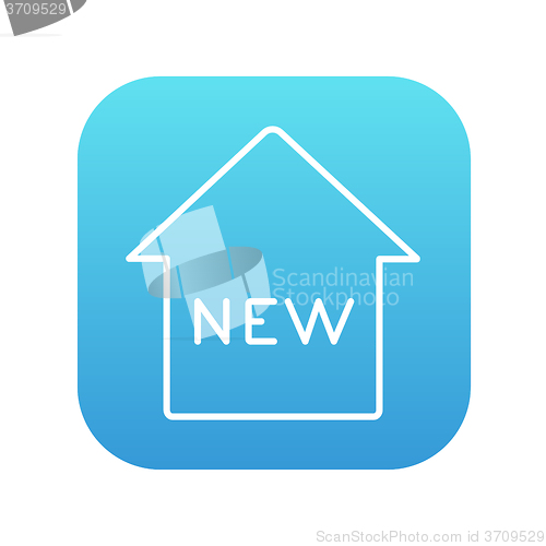 Image of New house line icon.