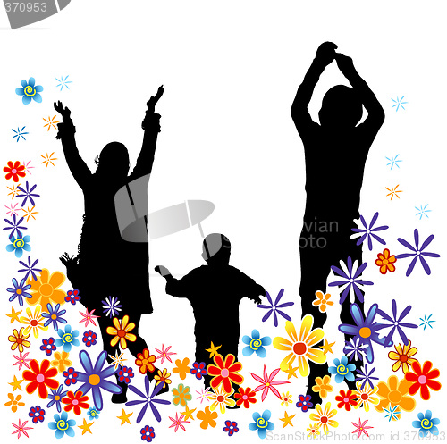 Image of family silhouettes