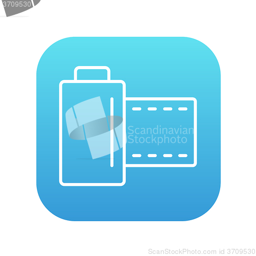 Image of Camera roll line icon.