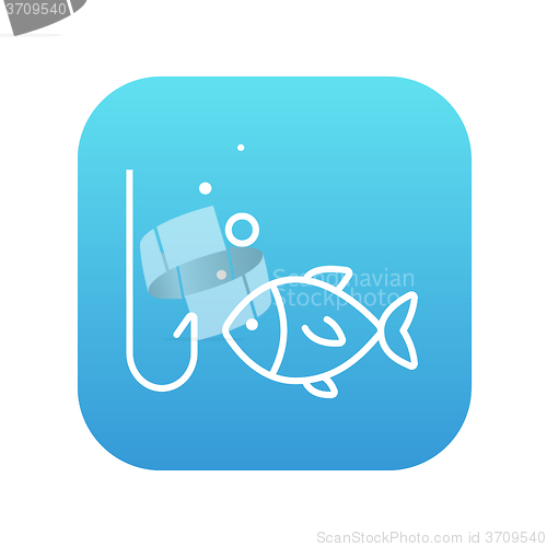 Image of Fish with hook line icon.