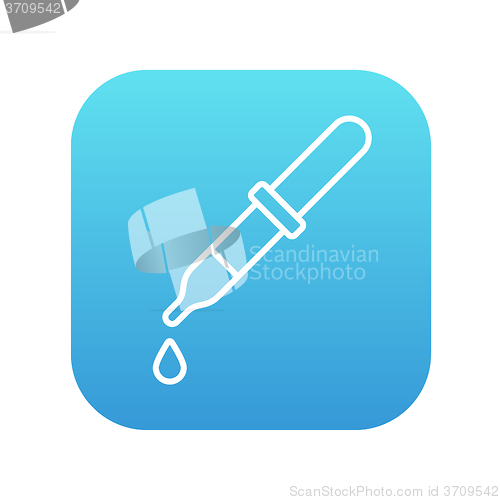 Image of Pipette line icon.