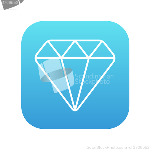 Image of Diamond line icon.