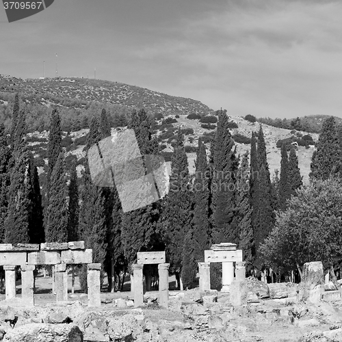 Image of and the roman temple history pamukkale    old construction in as