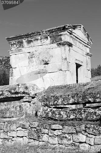 Image of and the roman temple history pamukkale    old construction in as