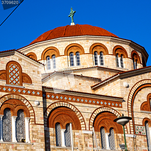 Image of in athens cyclades greece old  architecture and greek  village t